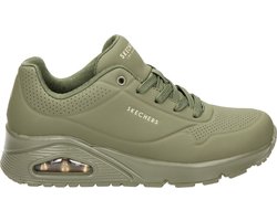 Skechers Uno - Stand On Air Dames Sneakers - Olijfgroen - Maat 42