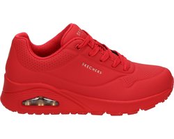 Skechers Uno - Stand On Air Dames Sneakers - Rood - Maat 40