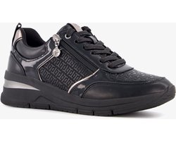 Tamaris dames sneakers zwart - Maat 39 - Uitneembare zool