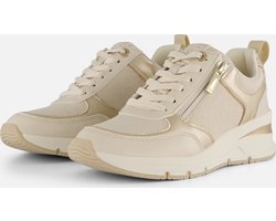 Tamaris Essential Sneakers beige Synthetisch - Dames - Maat 37