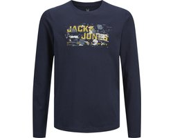 JACK & JONES JCOOUTDOOR LOGO TEE AW24 LS CREW N MNI Jongens T-shirt - Maat 116