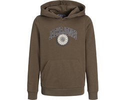 JACK & JONES JUNIOR JJKAM VARSITY BRANDING SWEAT HOOD MNI Jongens Trui - Maat 104