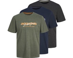 JACK&JONES - JJALVIS TEE SS CREW NECK 3PK MP PLS - Jongens - T-shirts