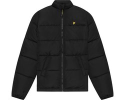 Lyle & Scott Winterjas puffer met capuchon - Z865 Jet zwart