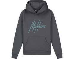 Malelions Signature Hoodie Truien & Vesten Jongens - Sweater - Hoodie - Vest- Grijs - Maat 176