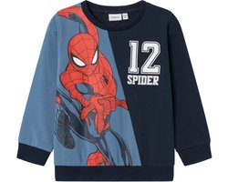 NAME IT NMMJAKIO SPIDERMAN SWEAT UNB MAR Jongens Trui - Maat 110