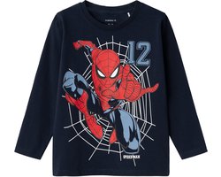 NAME IT NMMJARIS SPIDERMAN LS TOP MAR Jongens Top - Maat 110