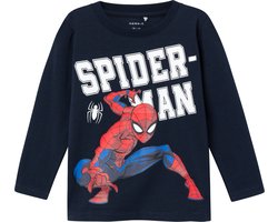 NAME IT NMMNAZA SPIDERMAN LS TOP NOOS MAR Jongens T-shirt - Maat 110