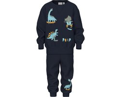 NAME IT NMMVIMO LS NREG AOP SWEAT SET BRU Jongens Kledingset - Maat 104