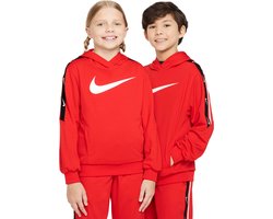 Nike sportswear club+ hoodie in de kleur rood.