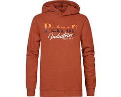 Petrol Industries - Jongens Artwork Hoodie PortLions - Bruin - Maat 140