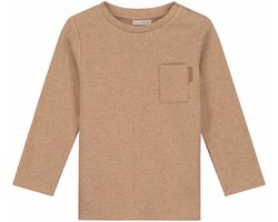 Prénatal peuter shirt - Jongens - Dark Sand Brown - Maat 80