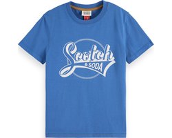 Scotch & Soda Relaxed-Fit Artwork T-Shirt Jongens T-shirt - Maat 128