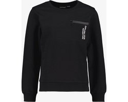 Unsigned jongens sweater zwart met borstzak - Maat 170/176