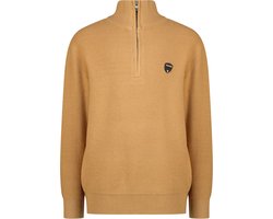 Vingino Knit-half-zip Jongens Trui Latte Sand - Maat 128