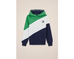 WE Fashion Jongens hoodie met colourblock