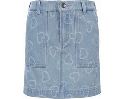 LOOXS Little Zomer jeans rok meisjes - Bleach blauw