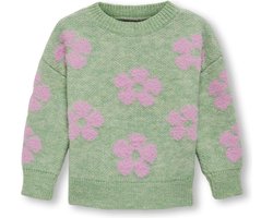 ONLY KMGNAJA L/S FLOWER PULLOVER KNT Meisjes Trui - Maat 116