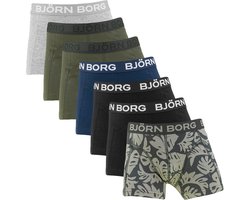 Bjorn Borg 7-Pack jongens boxershorts - Green Jungle - 140