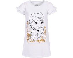 Disney Frozen - Wit Nachtshirt / Pyjamashirt voor Meisjes met Glitter