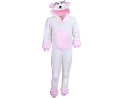 Meisjespyjama onesie Poedel, warm met capuchon