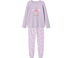 NAME IT NKFNIGHTSET PASTEL LILAC MAGICAL NOOS Meisjes Nacht setje - Maat 110/116