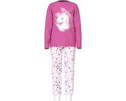 NAME IT NKFNIGHTSET PINK UNICORN Meisjes pyjama - Maat 110/116