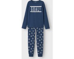 NAME IT NKMNIGHTSET DARK DENIM FOOTBALL NOOS Jongens Nacht setje - Maat 110/116