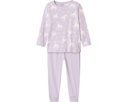 NAME IT NMFNIGHTSET PASTEL LILAC HORSE NOOS Meisjes Nacht setje - Maat 110/116