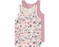 NAME IT NMFTANK TOP 2P NOSTALGIA FLOWER NOOS Meisjes Ondergoed - Maat 104