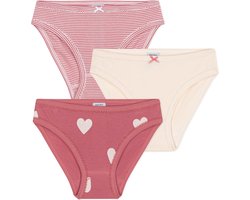 Petit Bateau Set van 3 katoenen slipjes voor kinderen Meisjes Onderbroek - Maat 128