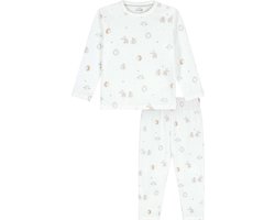 Prénatal peuter pyjama Kleine Vriendjes - Meisjes en Jongens - Ivoor Wit - Maat 110