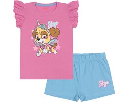 Skye Paw Patrol - Meisjes pyjama met korte mouwen, zomerpyjama voor meisjes