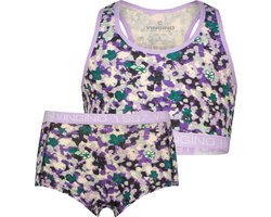 Vingino G-WO24-7 Fancy flower set Meisjes Ondergoedsetje - Maat XS - Fresh lilac