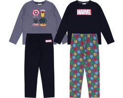 2x Grijs-Zwarte Pyjama MARVEL