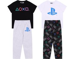 2x Jongens zwart-witte Playstation pyjama, OEKO-TEX