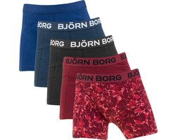 Björn Borg jongens cotton stretch 5P boxers basic flowers multi - 146/152