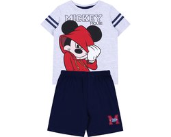 Grijs-donkere jongenspyjama met korte mouwen Mickey Mouse / 98cm