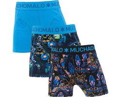 Muchachomalo jongens 3P boxers fruitnoevil blauw - 146/152