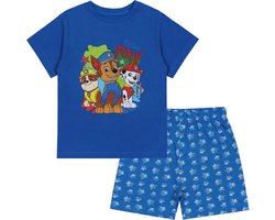 Paw Patrol - Jongens pyjama met korte mouwen, blauwe zomer pyjama