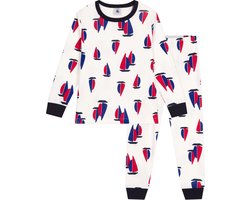 Petit Bateau Katoenen kinderpyjama met bootjesmotief Jongens Pyjamaset - Maat 110