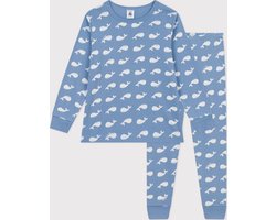 Petit Bateau Katoenen pyjama met walvisprint voor kinderen Jongens Pyjamaset - Maat 104