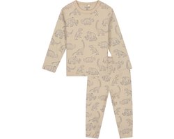 Prénatal peuter pyjama dino - Jongens - Beigebrown - Maat 104