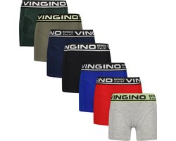 Vingino 7-pack mix Jongens Onderbroek - Maat S - Multicolor Blue