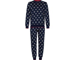 Warme jongens pyjama voetbal - Blauw - Maat - 104