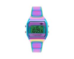 Adidas Originals Digital Two AOST24057 Horloge - Staal - Multi - Ø 36 mm