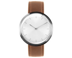 Auteur Watches - Circles Mirage - Swiss Made Designhorloge Camel Leer 38mm