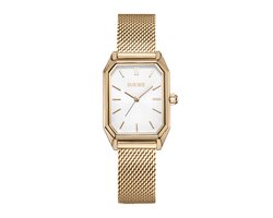 BURKER Isabell Horloge Dames Rechthoekig - Goud - Milanese Band - 28 mm