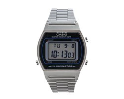 Casio Vintage B640WD-1AVEF Unisex Horloge 35 mm - Zilverkleurig