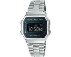 Casio Vintage Iconic A168WEM-1EF Unisex Horloge 36,3 mm - Zilverkleurig